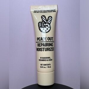 PEACE OUT SKINCARE REPAIRING MOISTURIZER TRAVEL SIZE 15 ml / 0.5 OZ NWOB